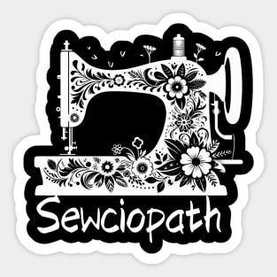 sewing machine flower Sticker